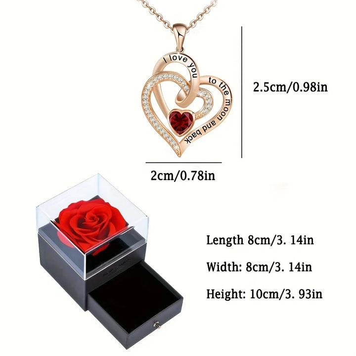 Luxury Love Heart Zircon Necklace for Women