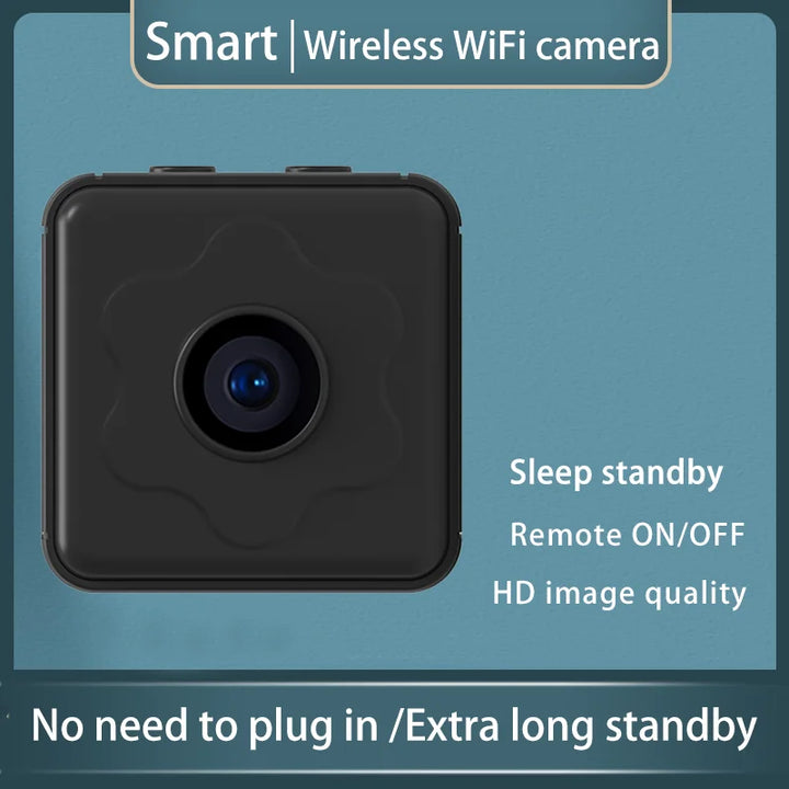 Mini Camera Wireless WiFi Remote Monitor Camera Tiny Home IP Camera No need to plug in Super-long battery life