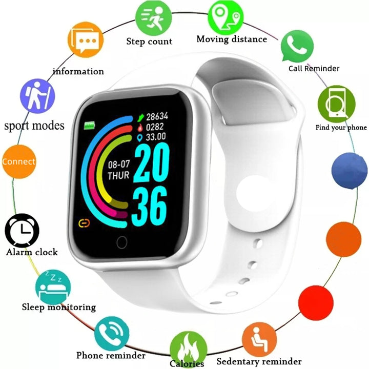 Smartwatch Men Women Wristwatches Message Fitness Monitor Bracelet