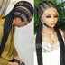 Full Lace Cornrow Box Braided Wig 36