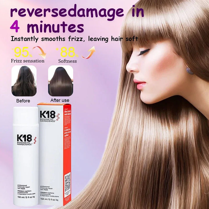 150ML K18 Leave-in  Hair Mask Active  Hair Care Dye Perm  Repair 4 minutes restore