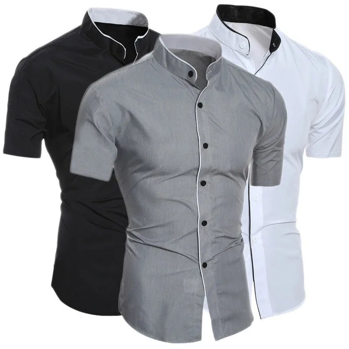 New men's commuting short sleeved shirt