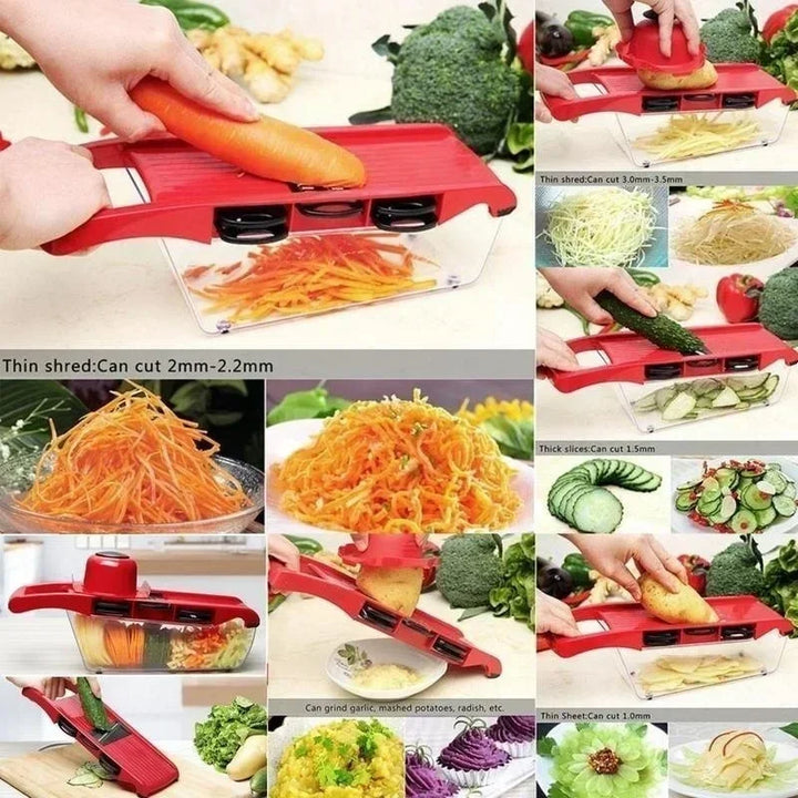 Kitchen Portable 6 in 1 Vegetable Slicer and Cutter