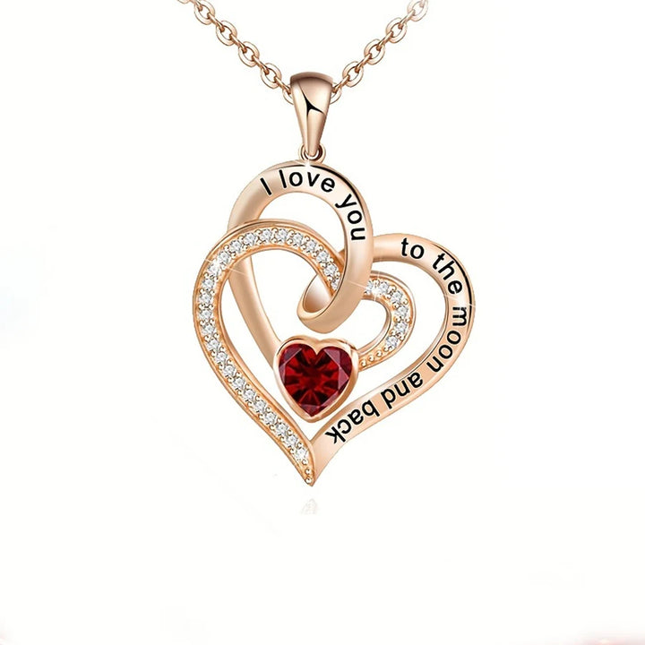 Luxury Love Heart Zircon Necklace for Women