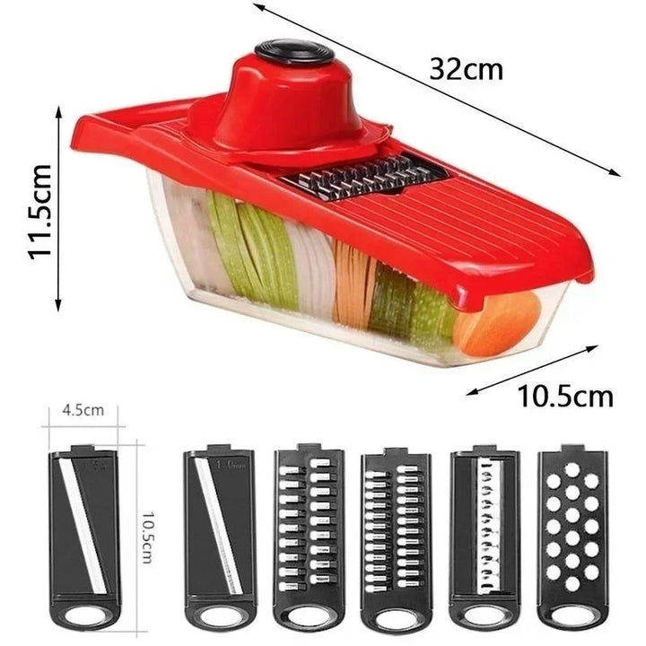 Kitchen Portable 6 in 1 Vegetable Slicer and Cutter