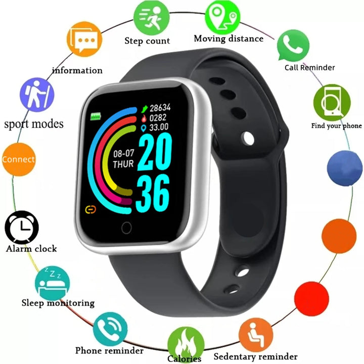 Smartwatch Men Women Wristwatches Message Fitness Monitor Bracelet