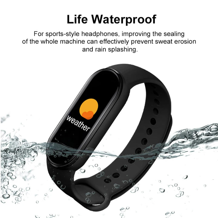 Waterproof Smart Watch Men Women Fitness Smart Bracelet B Pres Monitor